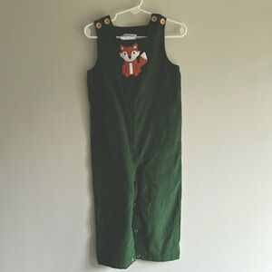Little English corduroy jumper/longall green size 2T NWT